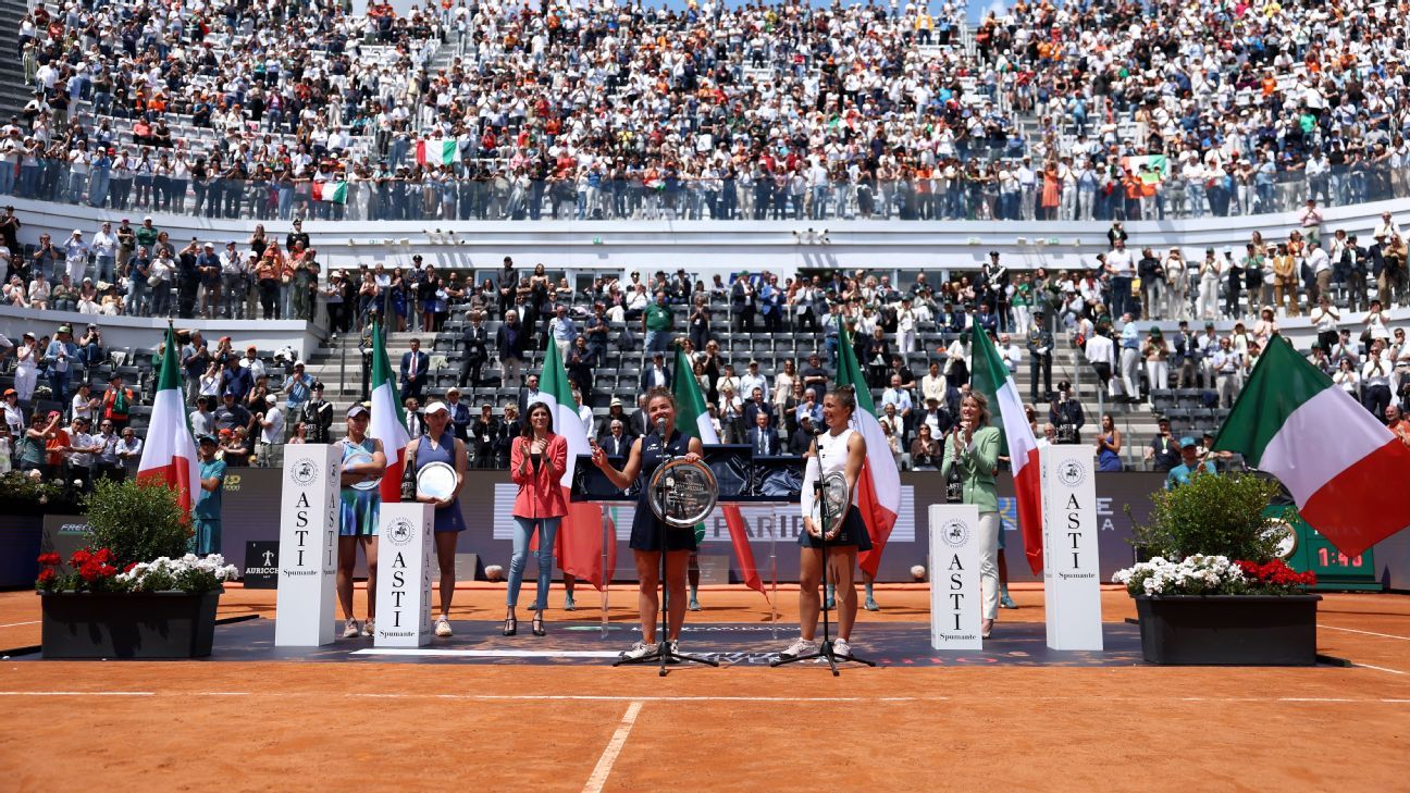 Italian Open Organizer Eyes Tournament as the fifth tennis grand slam