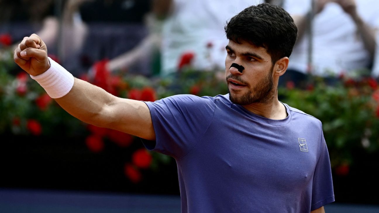 Carlos Alcaraz defeats Jack Draper to reach Italian Open Semis