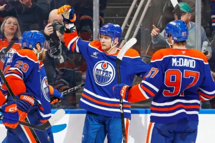 Corey Perry of the Edmonton Oilers, 40, tied up four Hockey Hall of Fame and NHL playoff records