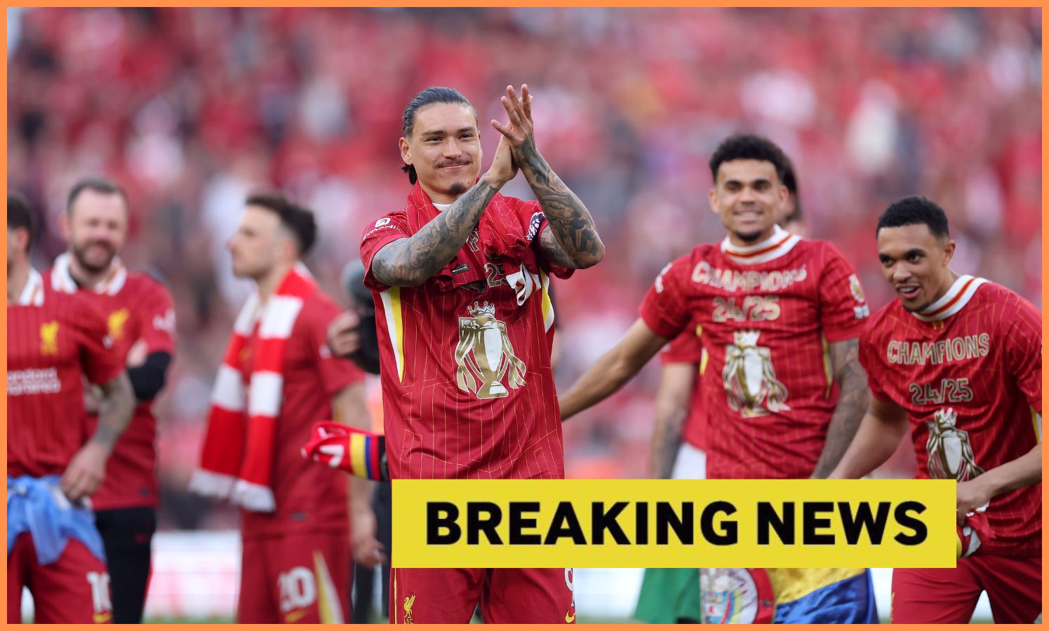 Darwin Nunez celebrates Liverpool
