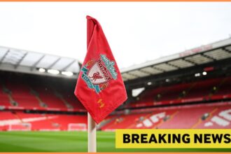 Liverpool FC corner flag and yellow
