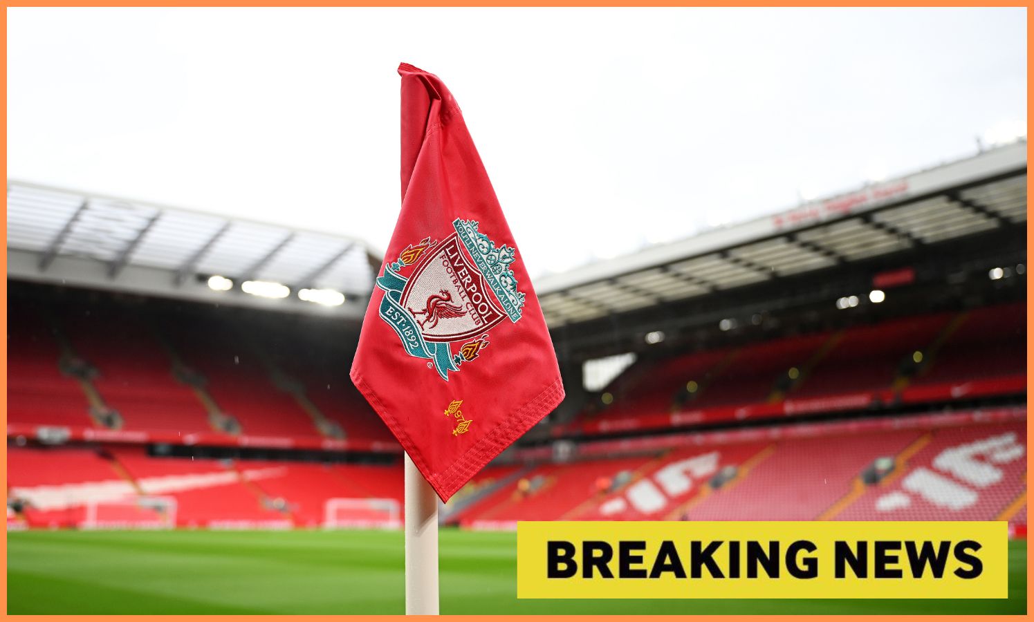 Liverpool FC corner flag and yellow
