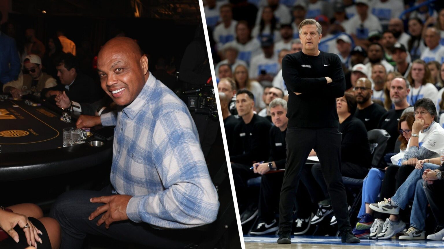 Charles Barkley calls "The coach overreacted..." to decide on the Timberwolves' "Chris Finch."