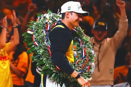 Indy 500 champion Alex Pallow brings in the Knick Spacer to close out Big Indiana Sports Day