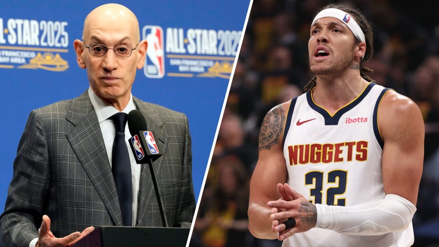 Ron Harper hits with Denver Nuggets star Aaron Gordon with a plea to Adam Silver, "How about..."