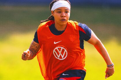 uswnt footnote: Mia Fischel's steps. Trinity Rodman's return is still unknown