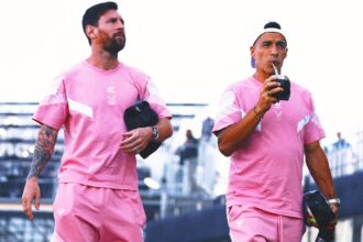 Lionel Messi helps Luis Suarez launch a soccer club in Uruguay