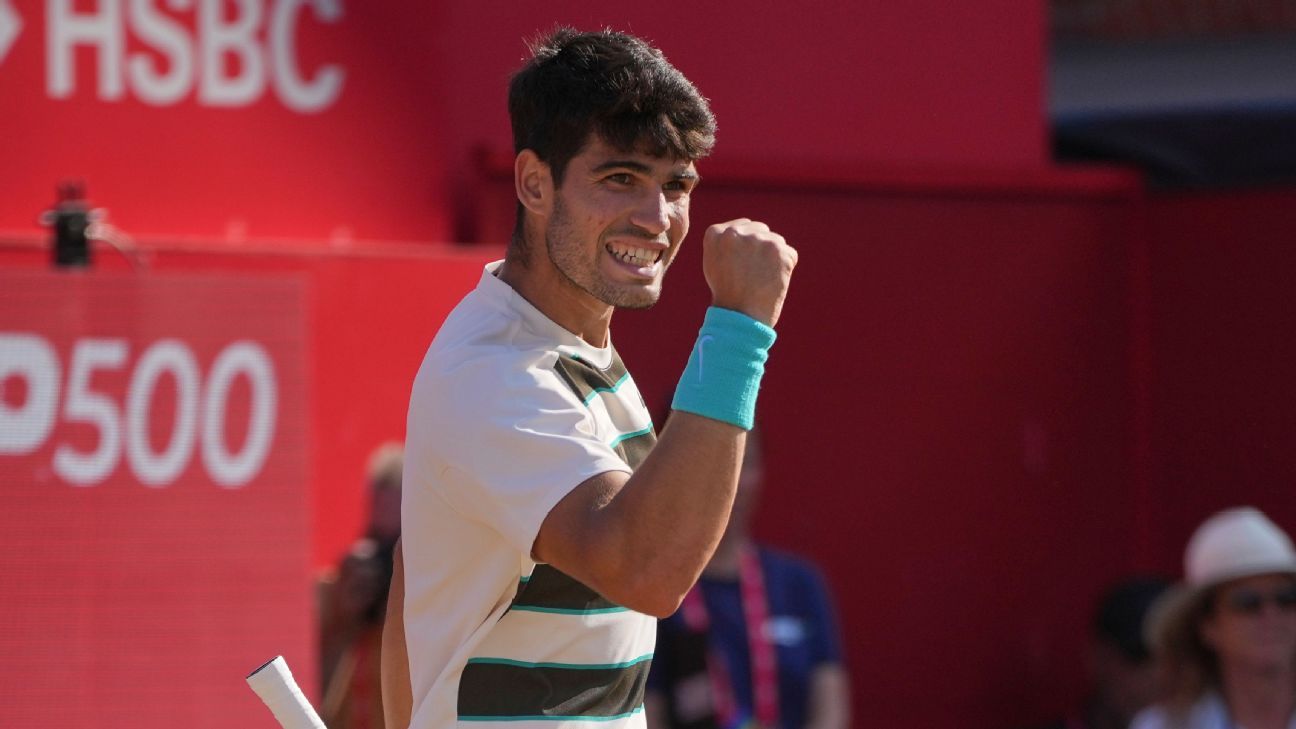 Carlos Alcaraz will soon reach Queens Club semi-finals