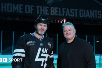 Adam and Sheldon Keefe at the SSE Arena in Belfast