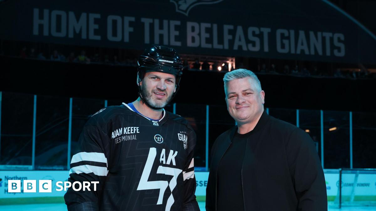 Adam and Sheldon Keefe at the SSE Arena in Belfast