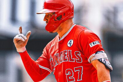 Angels slugger Mike Trout mash his first home run since returning from injury