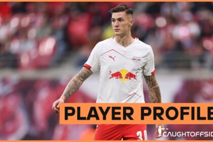 Benjamin Sesko in action for RB Leipzig