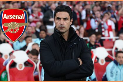 Mikel Arteta during Arsenal vs PSG