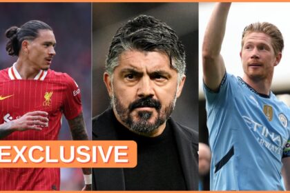 Darwin Nunez, Gennaro Gattuso, and Kevin De Bruyne