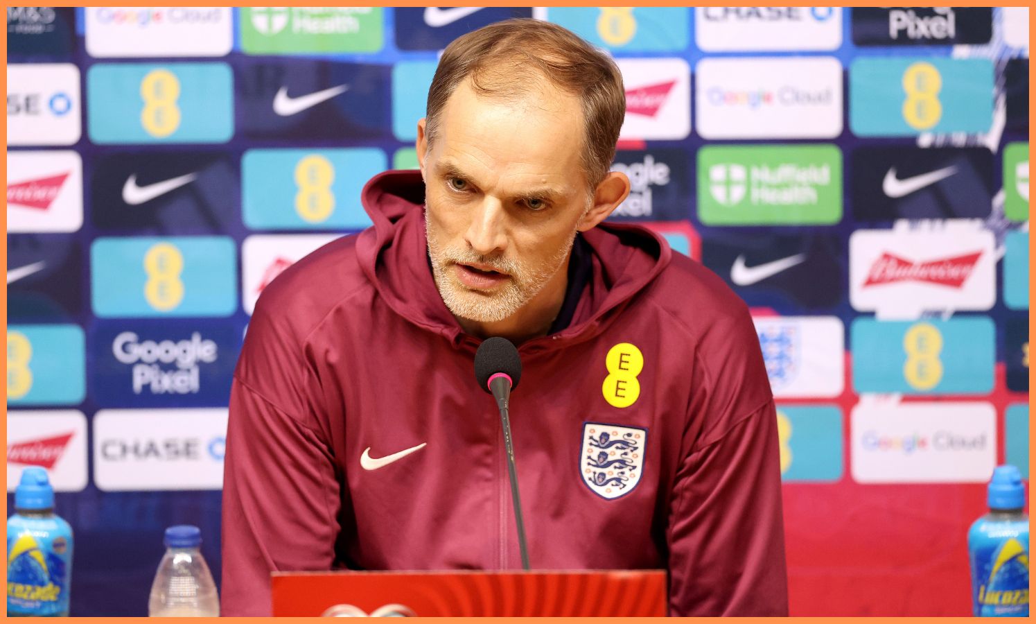 Thomas Tuchel at his England press conference