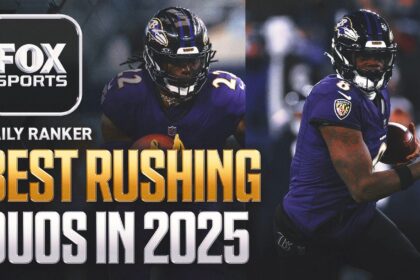 Who are the top 10 rush duos heading into the 2025 NFL season?