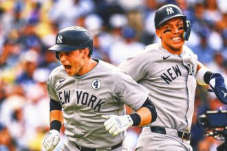 The Yankees avoid being wiped out by the Dodgers despite a hitless night from Judge Aaron