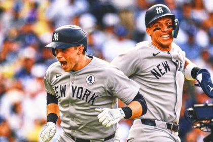 The Yankees avoid being wiped out by the Dodgers despite a hitless night from Judge Aaron