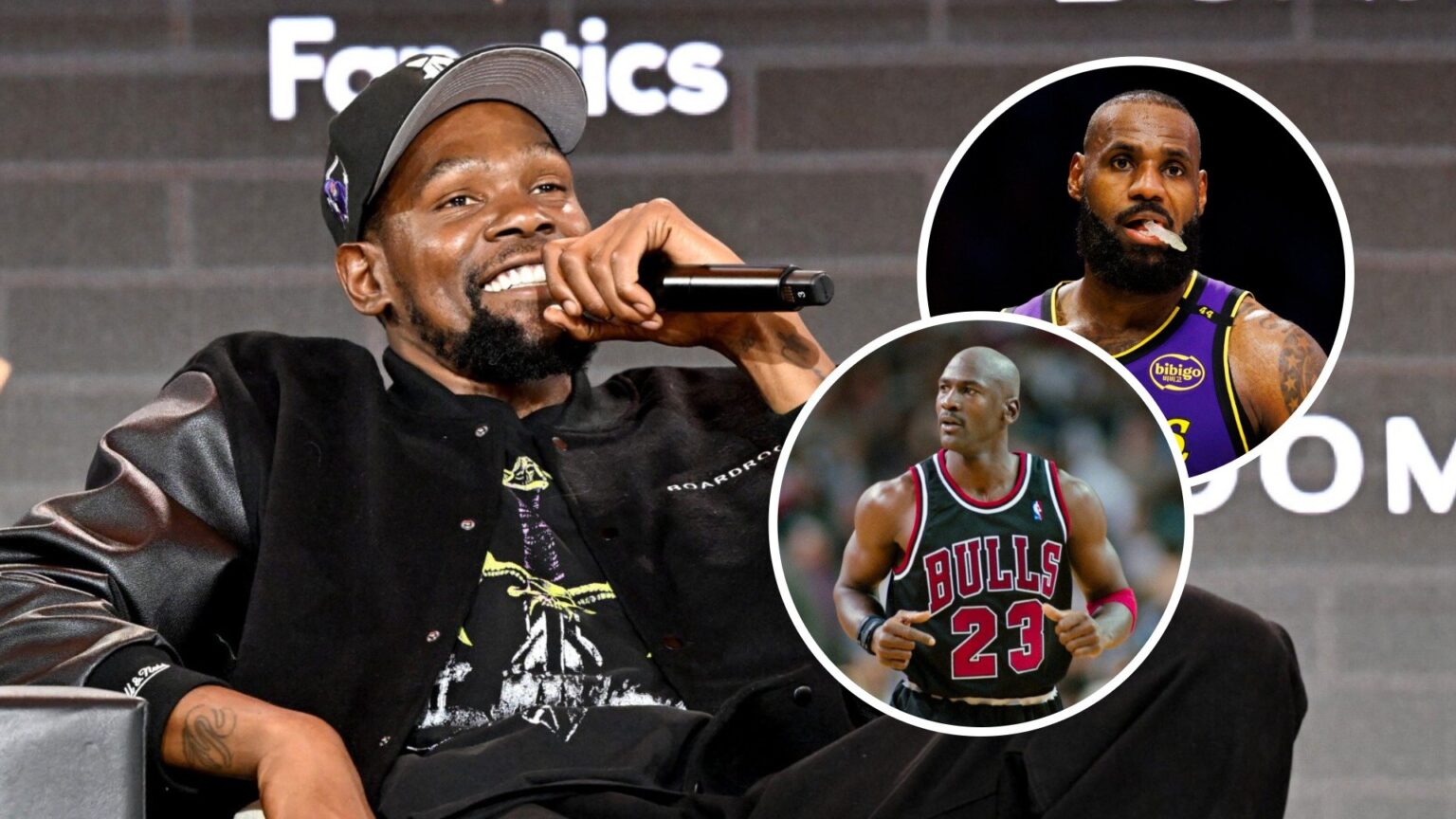 Kevin Durant will take major shots for NBA legends, including LeBron James and Michael Jordan.