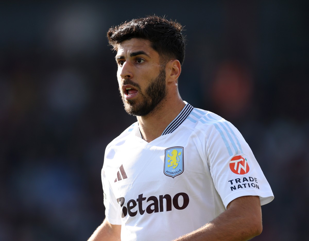 Marco Asensio in action for Aston Villa