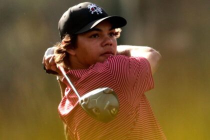 Tiger Woods' son, Charlie Woods, won the playoffs and returned to junior amateur