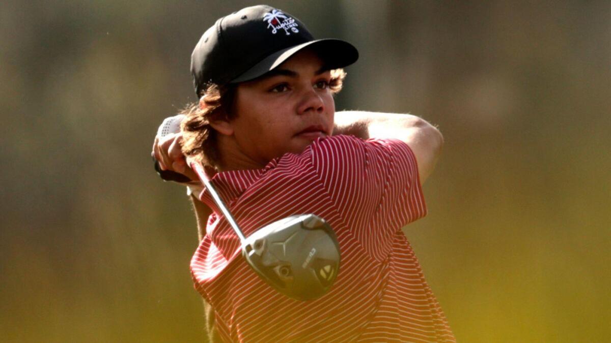 Tiger Woods' son, Charlie Woods, won the playoffs and returned to junior amateur