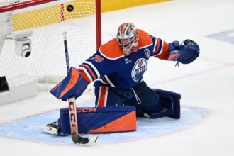 Gibson is off the board and it becomes difficult to hunt goalkeeper for the Oilers.