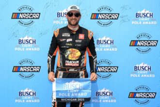 Chase Briscoe wins third consecutive NASCAR Cup pole to beat Kyle Bush