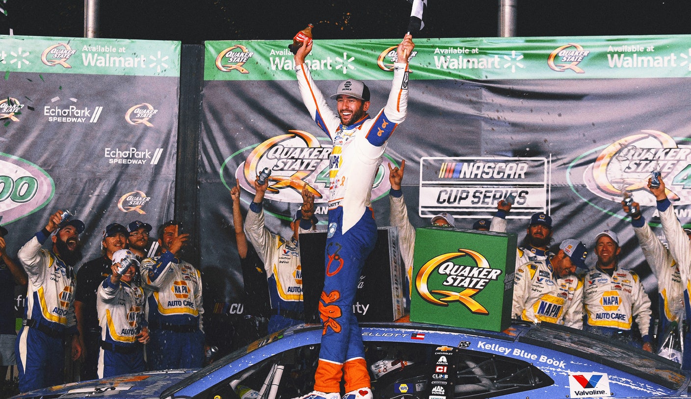 Chase Elliott stabbed after energizing the crowd with a wild Atlanta victory