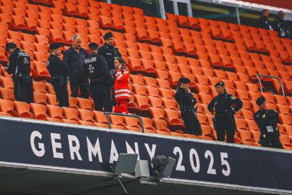Fans die after fall in the final of the international league between Spain and Portugal