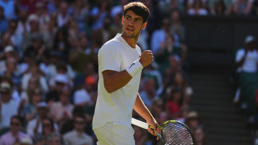 Carlos Alcaraz cruises past Oliver's needs at Wimbledon 2025