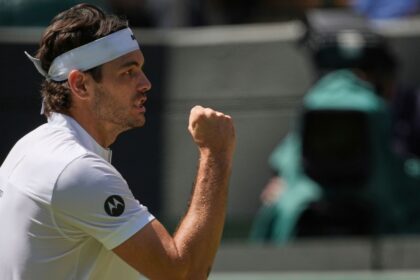 Taylor Fritz wins in four sets to reach the first Wimbledon semi-final