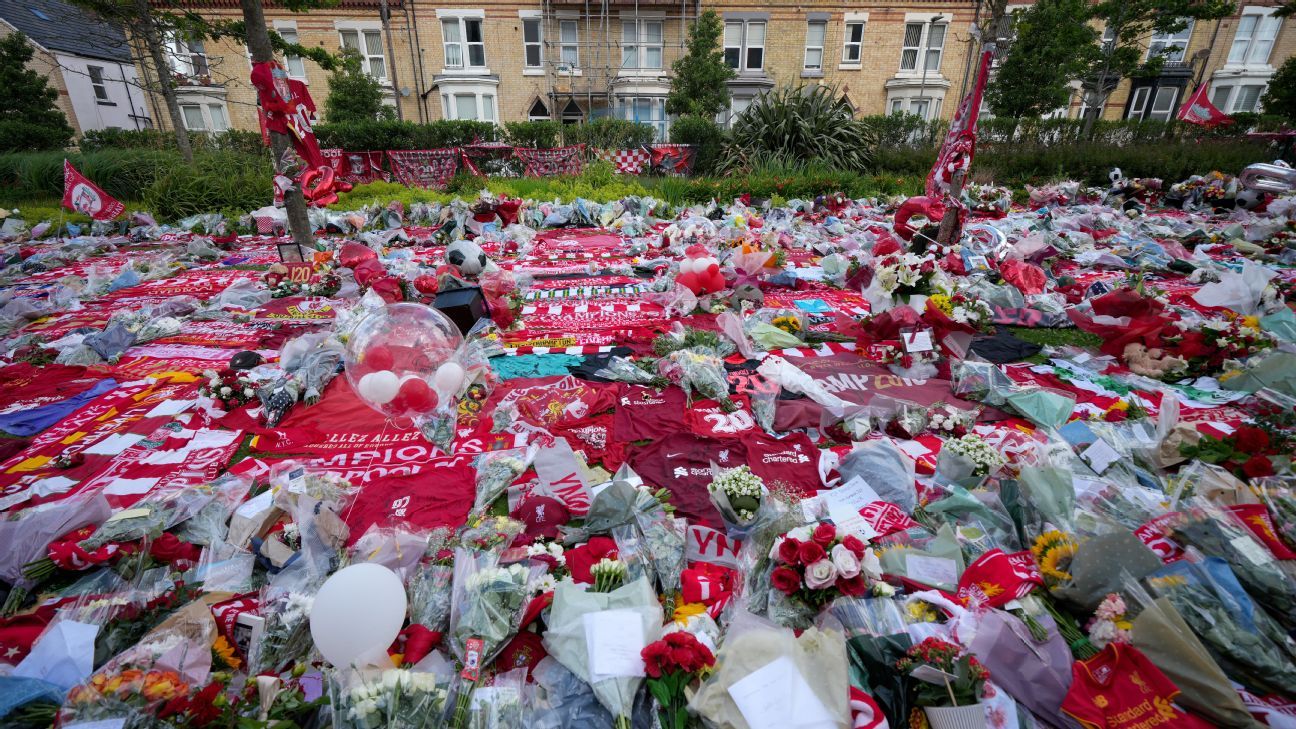Man United laid a tribute to Diogo Jota at Anfield