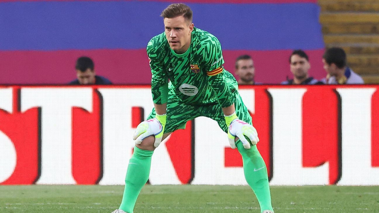 The future of Barça is doubtful with Ter Stegen trains alone