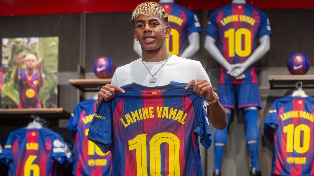 Yamal gave Messi's iconic Barça No. 10 jersey