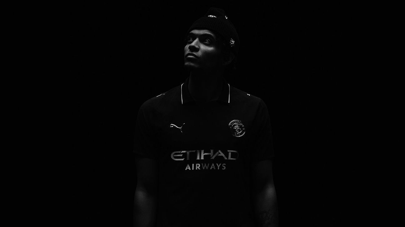 Return to black! Man City's new away kit inspired by the club's first known jersey