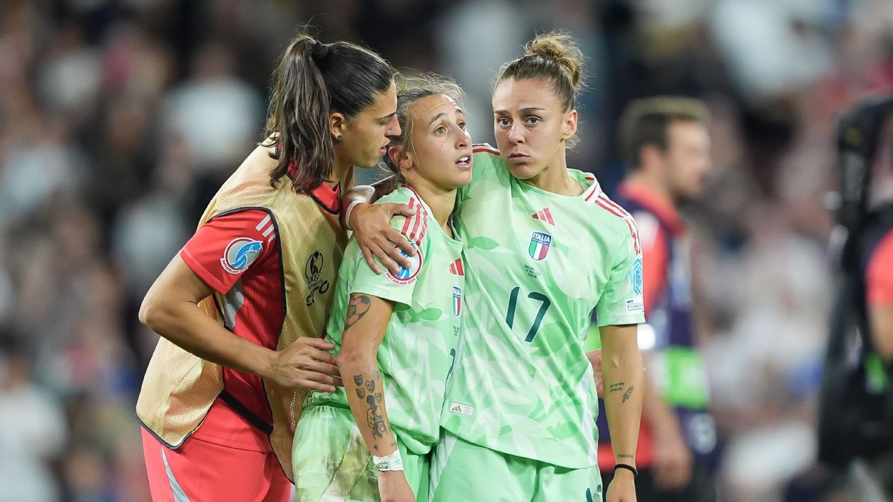 Italy "harmed" his dream after a minute on footing