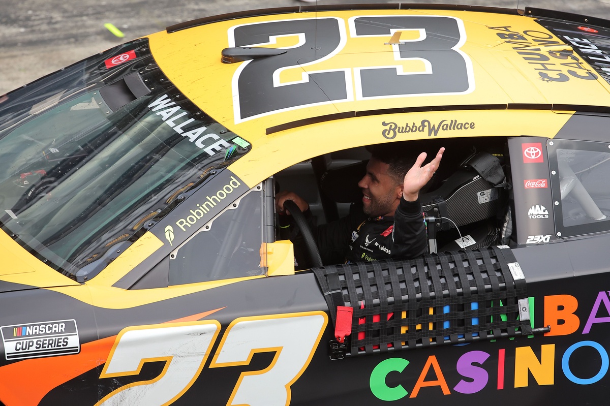 Brickyard 400 wins with clever strategy and good fortune winning Baba Wallace