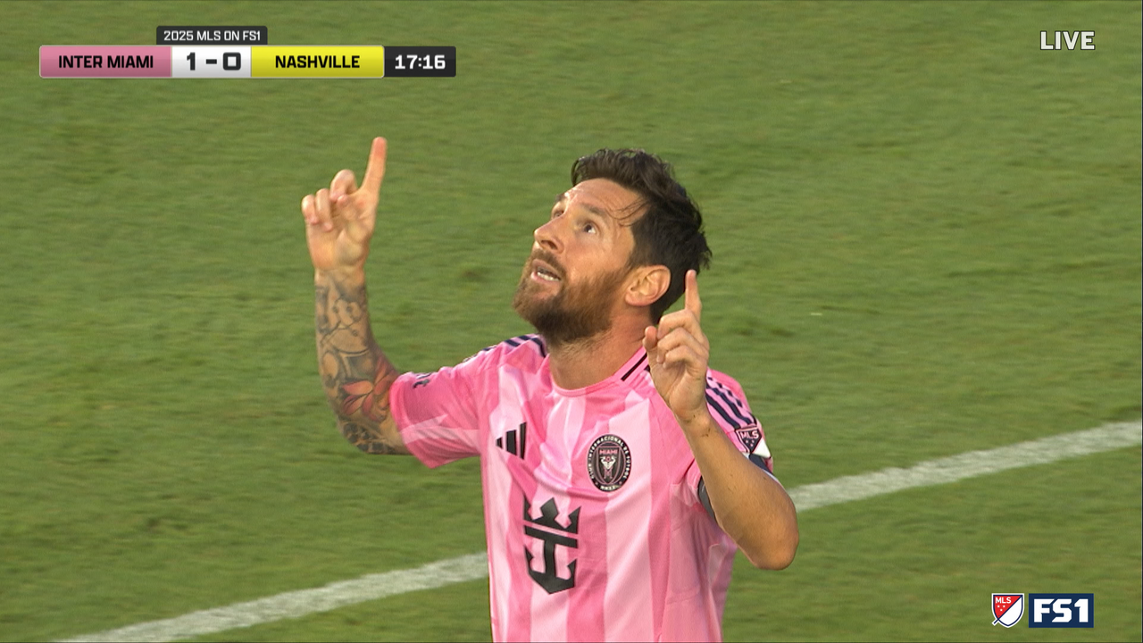 Lionel Messi scores with a free kick and boards Intermiami. Nashville