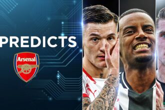AI predicts how many goals Sesko, Isak and Gyoker score in Arsenal