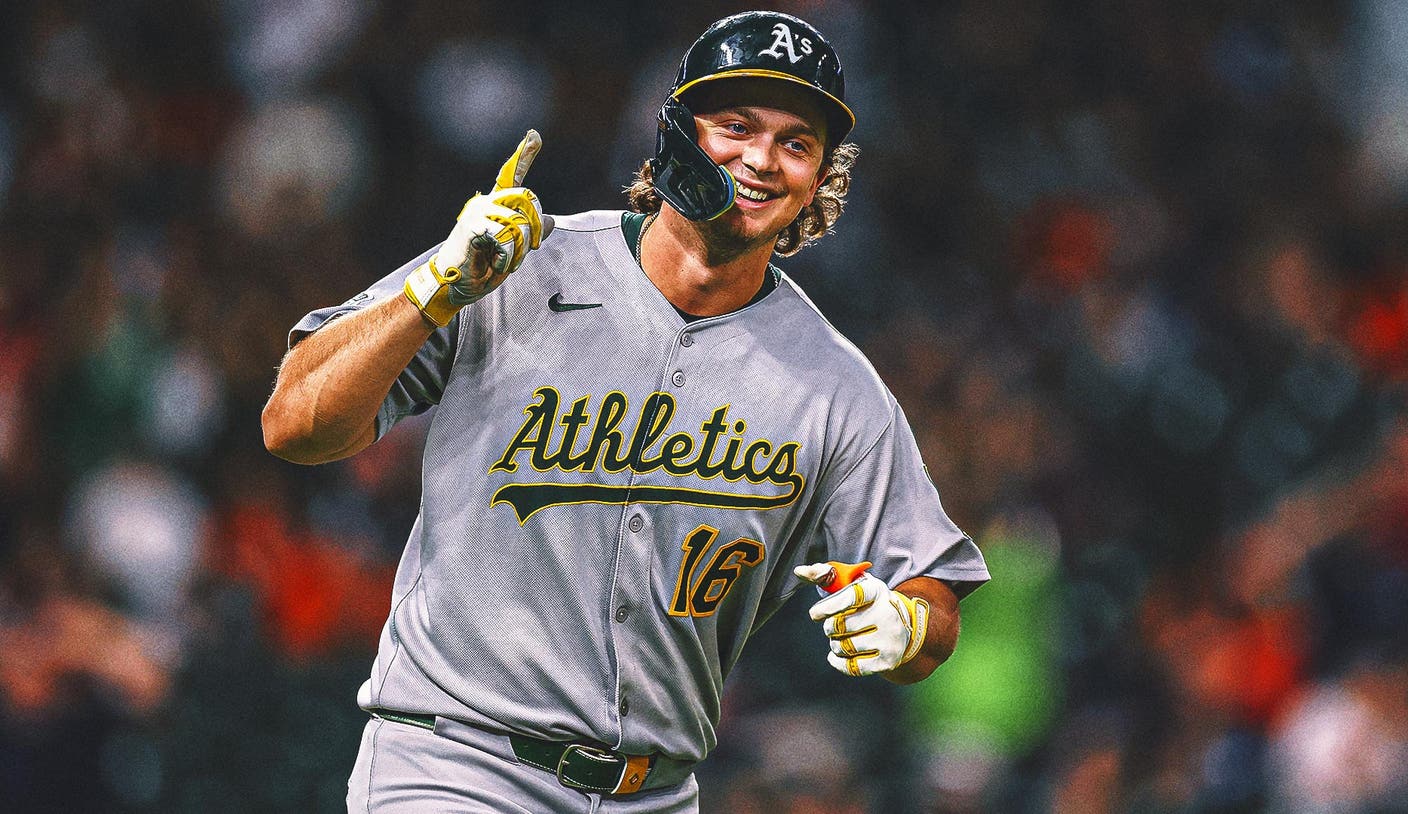 Nick Kurtz of Athletics became the first MLB rookie, hitting four home runs in the game