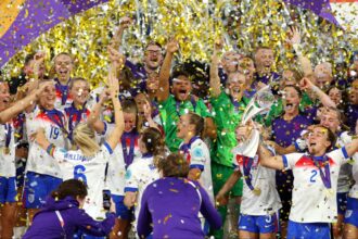 Best picture of England's Lioness celebrating consecutive euro victory