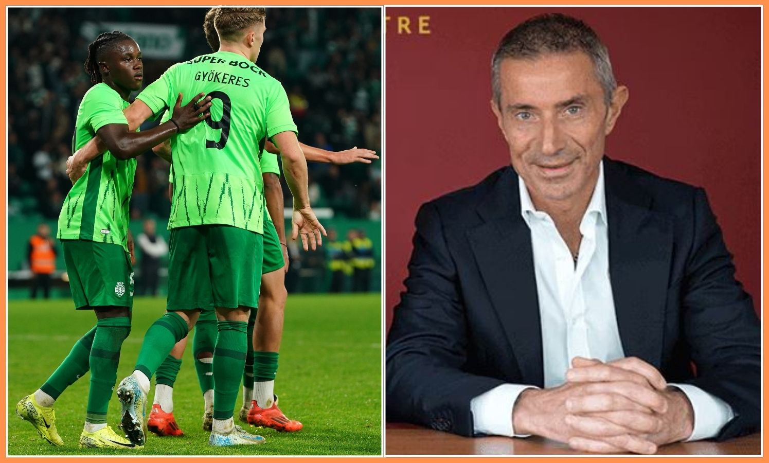 Viktor Gyokeres and Andrea Berta