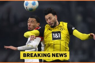 Hugo Ekitike in action against Borussia Dortmund