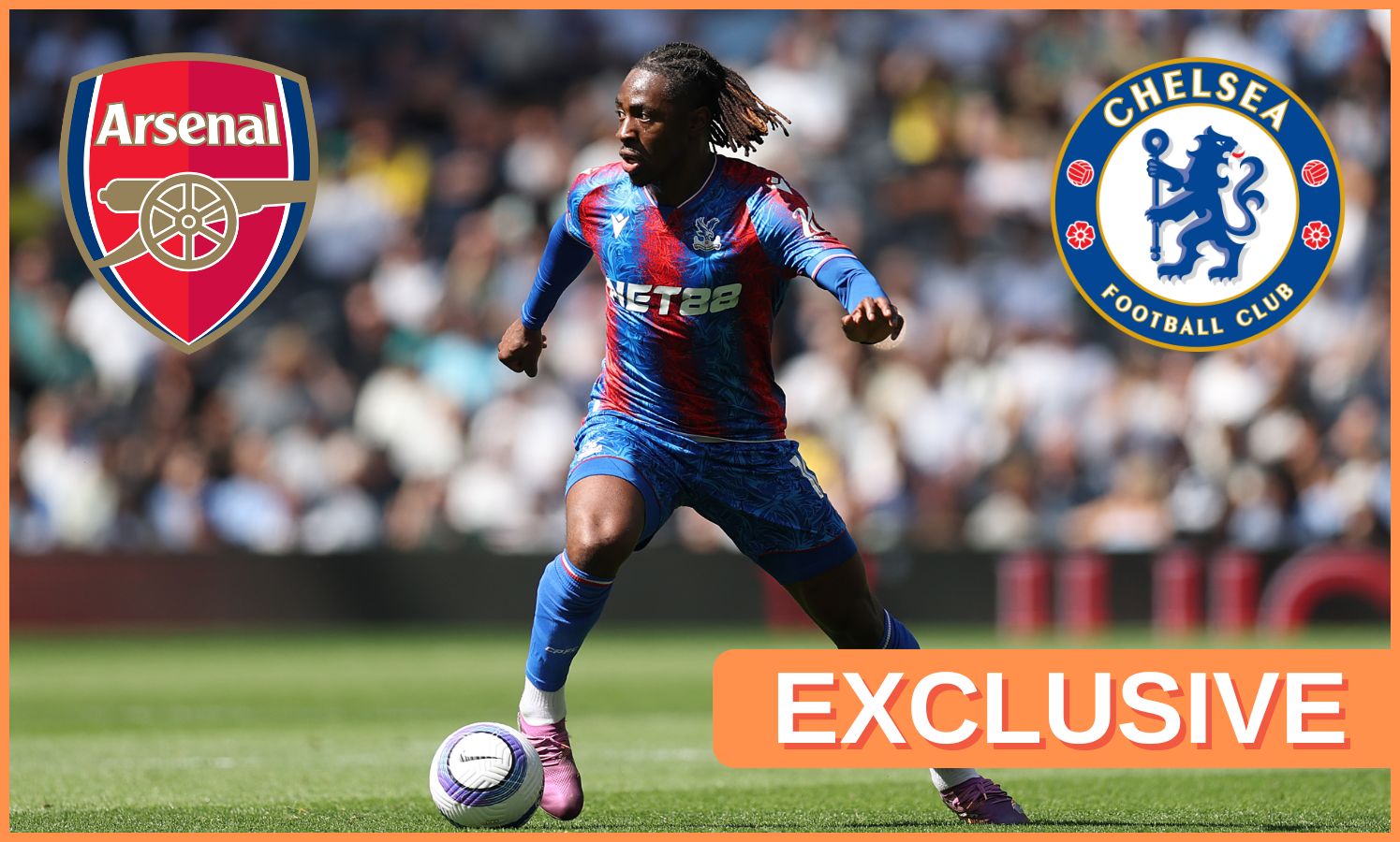 Eberechi Eze in action for Crystal Palace