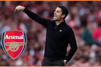 Arsenal manager Mikel Arteta at the Emirates Stadium