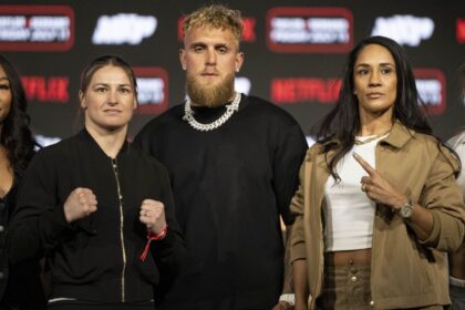 Chantelle Cameron and Natasha Jonas in the Chase of Katie Taylor's showdown