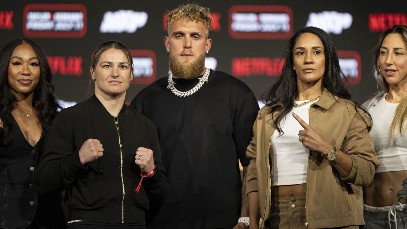 Chantelle Cameron and Natasha Jonas in the Chase of Katie Taylor's showdown