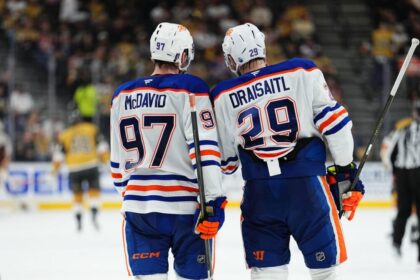 Look: Oilers Stars Conor McDavid suits at Leon Dry Sightle Beer League match