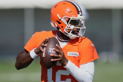 Chedur Sanders of the Browns says a limited number of people "not in my control."